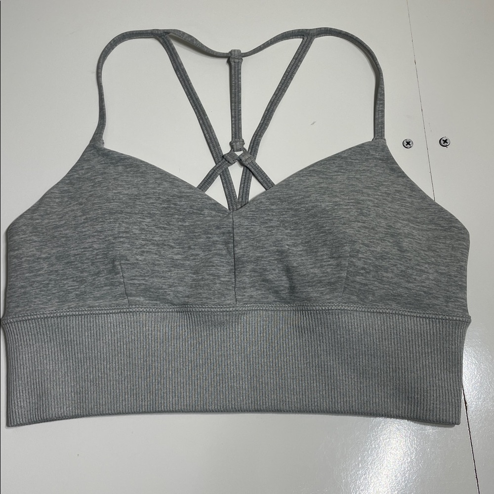 ALO Yoga Gray Sports Bra